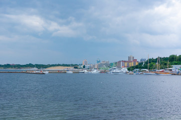 Naklejka premium Sea coast. Nessebar Bulgaria