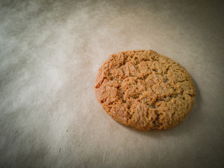 Homemade whole-grain cookies with oatmeal,. Healthy vegan whole-grain cookies.