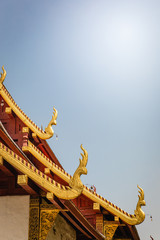 Fototapeta na wymiar Wat Phra Singh buddhist temple in Chiang Mai