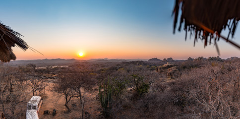 Sunrise in Matopos National Park (southern Zimbabwe) - obrazy, fototapety, plakaty