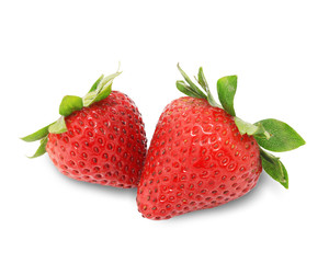 Fresh strawberry  isolated on white background. This has clipping path.