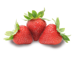 Fresh strawberry  isolated on white background. This has clipping path.