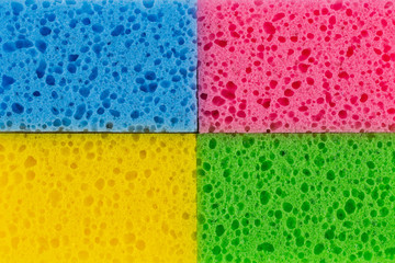 sponges detail texture, sponge texture closeup background, colorful sponges texture.