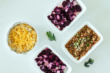Macaroni and Cheese with a Side of Beets and Quinoa