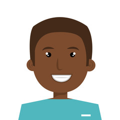 male afro paramedic avatar character icon vector illustration design