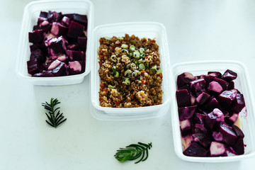 Macaroni and Cheese with a Side of Beets and Quinoa