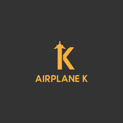 vector illustration initial travel logo design orange color