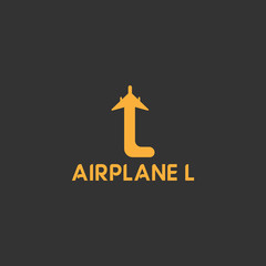 vector illustration initial travel logo design orange color