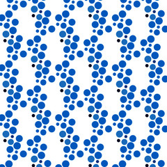 Patrón de burbujas azules