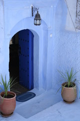 calles azules de Chefchaouen, Marruecos