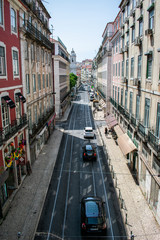 street in the city in lisbon