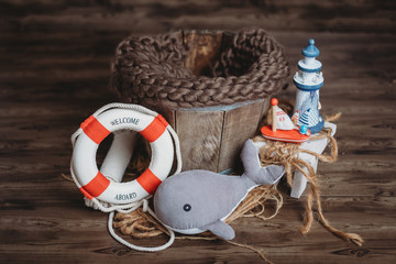 setup ready for newborn photo shoot, newborn photography