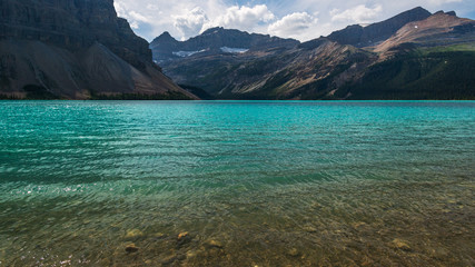 nature sceneries from the Athabaska riverbanks, Jasper, Alberta, Canada