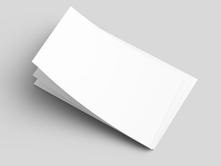 Empty paper sheets in A4 format. Ream of white paper.