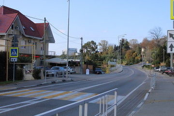 Empty streets of Sochi.