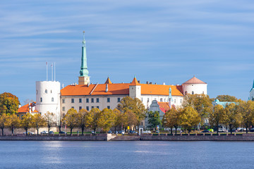 Riga, view old castle, Riga Castle in Latvia