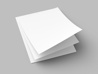 Empty paper sheets in A4 format. Ream of white paper.
