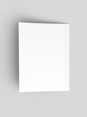 Empty paper sheets in A4 format. Ream of white paper.