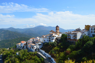 Fototapeta na wymiar a cmall town in andalusia