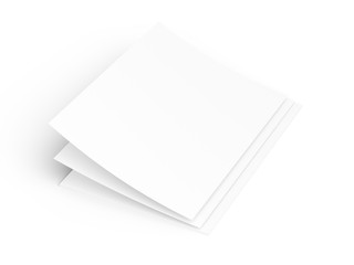 Empty paper sheets in A4 format. Ream of white paper.