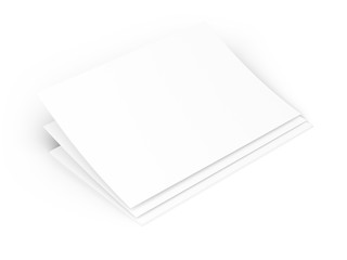 Empty paper sheets in A4 format. Ream of white paper.