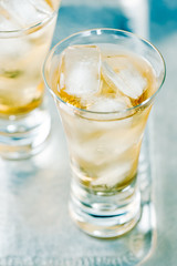 Beverage in a glass