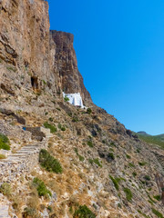 Fototapeta na wymiar Hozoviotissa Monastery in Amorgos island, Cyclades, Greece