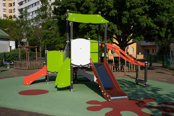 Colourful outdoor playground for children