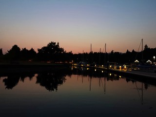 Fototapeta na wymiar Sunset in Victoria , BC , Canada 