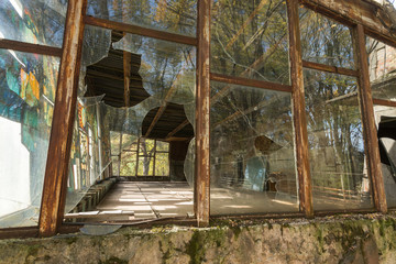 Abandoned cafe in Pripyat