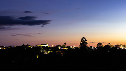 sun set minas gerais mountains brazil