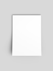 Empty paper sheets in A4 format. Ream of white paper.