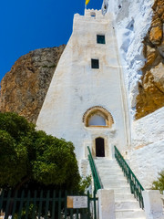 Hozoviotissa Monastery in Amorgos island, Cyclades, Greece