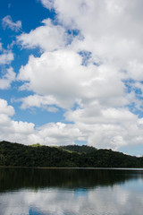 clouds over the lake