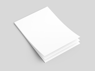 Empty paper sheets in A4 format. Ream of white paper.