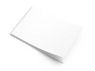 Empty paper sheets in A4 format. Ream of white paper.