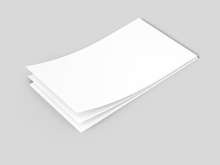 Empty paper sheets in A4 format. Ream of white paper.