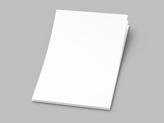 Empty paper sheets in A4 format. Ream of white paper.