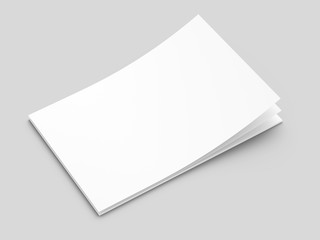 Empty paper sheets in A4 format. Ream of white paper.