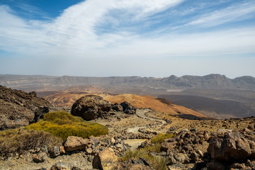 Fototapeta na wymiar die beeindruckende Landschaft auf dem Teide