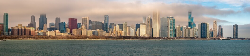 Fototapeta premium Panoramic view of Chicago