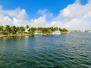 Boat marina and scenery from Ft lauderdale, Florida