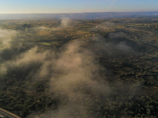 Zamora. Aerial view in Fermoselle. Spain. Drone photo
