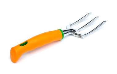 Garden tools . Garden fork isolated on a white background. Fork for gardening isolated. Gardening