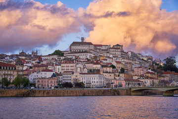 Coimbra City View Sunset With