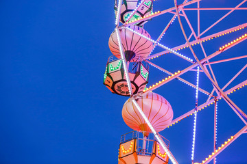 ferris wheel in the city