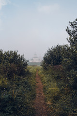 church in the morning fog. Суздаль. Золотое кольцо России