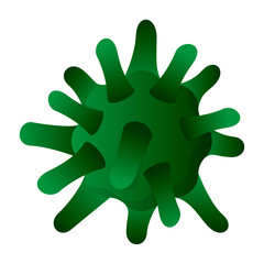 Fototapeta premium Isolated virus image