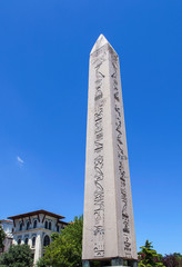 The Egyptian Obelisk and the Serpent Column, Sultan Ahmet Square, Istanbul, Turkey 
