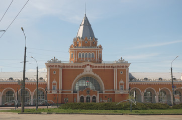The building of the railway station in Chernigov. Ukraine